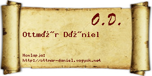Ottmár Dániel névjegykártya