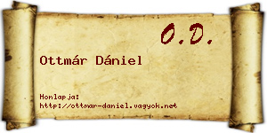 Ottmár Dániel névjegykártya